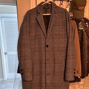 Forever 21 Men's Black and White Patterned Jacket